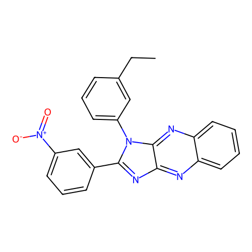 1-(3-ethylphenyl)-2-(3-nitrophenyl)-1H-imidazo[4,5-b]quinoxaline structure