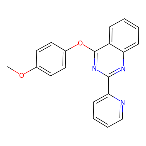 4-(4-Methoxyphenoxy)-2-pyridin-2-ylquinazoline structure