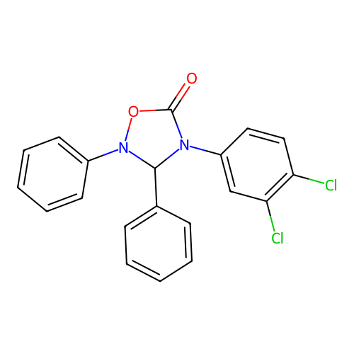 4-(3,4-Dichlorophenyl)-2,3-diphenyl-1,2,4-oxadiazolidin-5-one structure