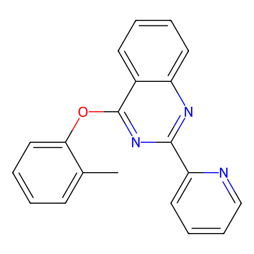 4-(2-Methylphenoxy)-2-pyridin-2-ylquinazoline structure