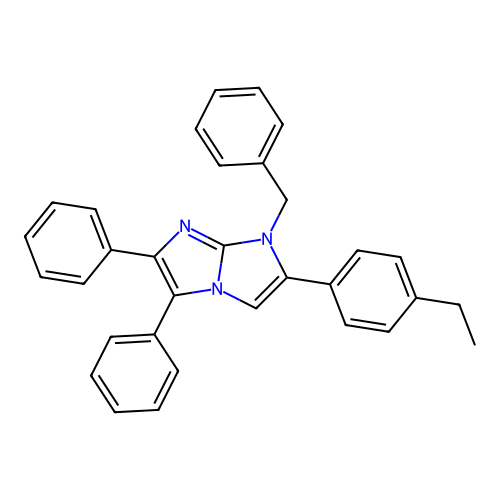 1-benzyl-2-(4-ethylphenyl)-5,6-diphenyl-1H-imidazo[1,2-a]imidazole structure
