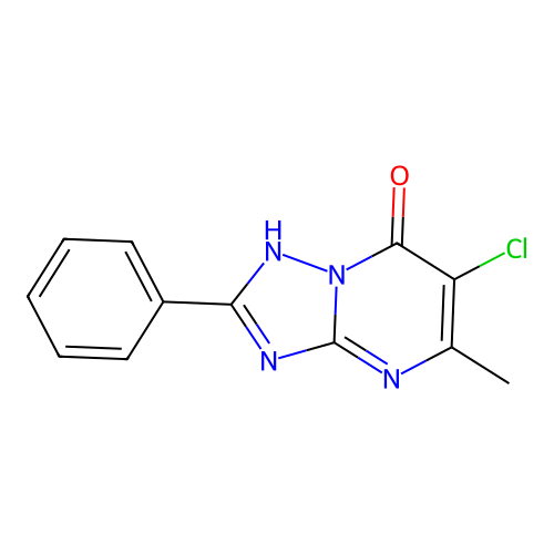 6-Chloro-5-methyl-2-phenyl[1,2,4]triazolo[1,5-a]pyrimidin-7-ol structure