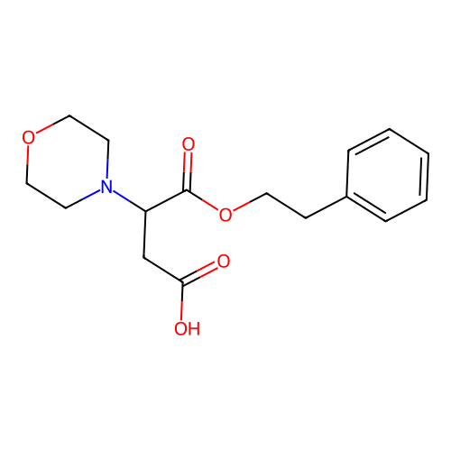 3-(Morpholin-4-yl)-4-oxo-4-(2-phenylethoxy)butanoic acid structure