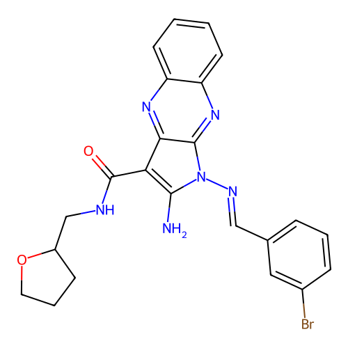 C23H21BrN6O2 structure