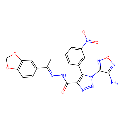 C20H15N9O6 structure