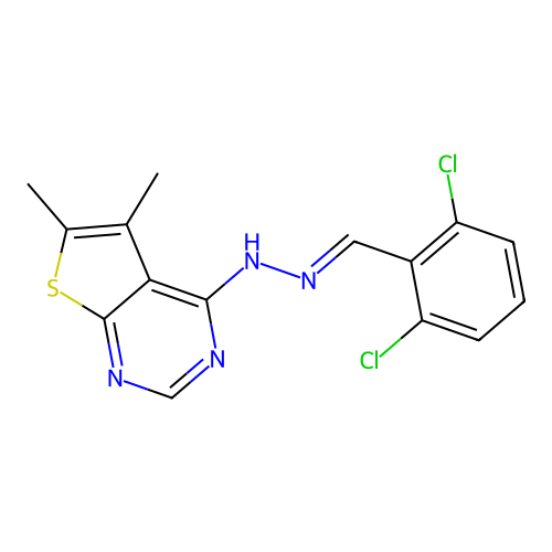 C15H12Cl2N4S structure