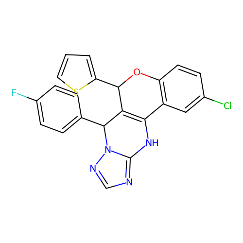 C22H14ClFN4OS structure