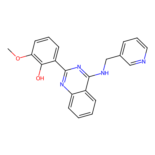 2-Methoxy-6-{4-[(pyridin-3-ylmethyl)amino]quinazolin-2-yl}phenol structure