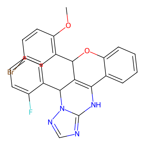 C25H18BrFN4O2 structure