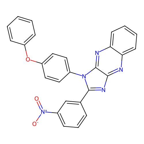 2-(3-nitrophenyl)-1-(4-phenoxyphenyl)-1H-imidazo[4,5-b]quinoxaline structure