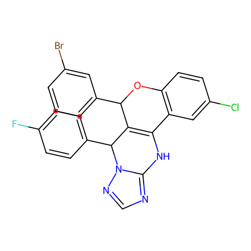 C24H15BrClFN4O structure