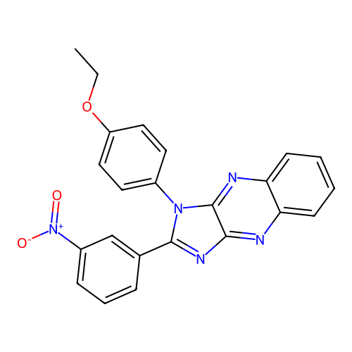 1-(4-ethoxyphenyl)-2-(3-nitrophenyl)-1H-imidazo[4,5-b]quinoxaline structure