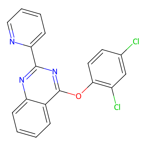 4-(2,4-Dichlorophenoxy)-2-(pyridin-2-yl)quinazoline structure