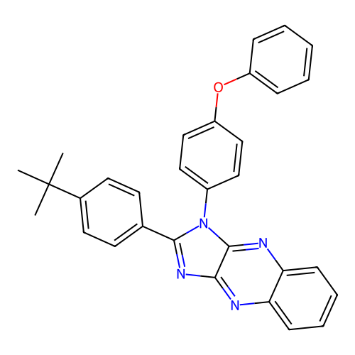 2-(4-tert-butylphenyl)-1-(4-phenoxyphenyl)-1H-imidazo[4,5-b]quinoxaline structure