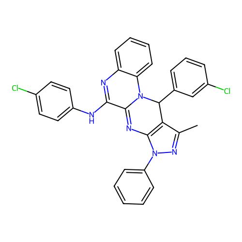 C31H22Cl2N6 structure