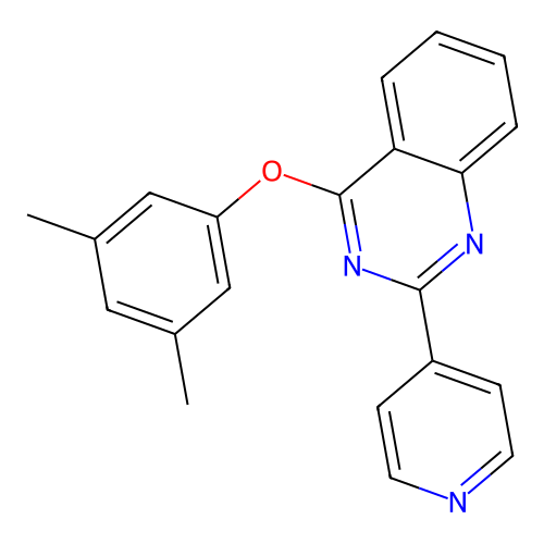4-(3,5-Dimethylphenoxy)-2-(pyridin-4-yl)quinazoline structure