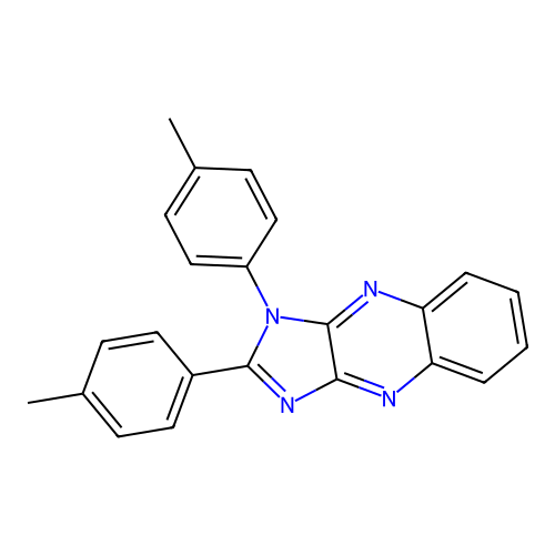 1,2-bis(4-methylphenyl)-1H-imidazo[4,5-b]quinoxaline structure