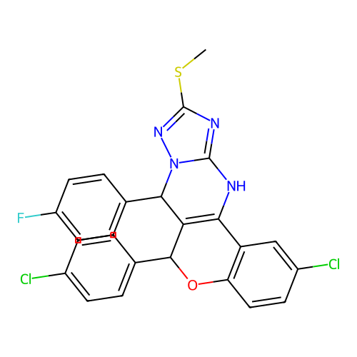 C25H17Cl2FN4OS structure