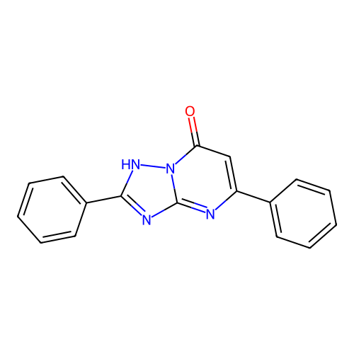 2,5-diphenyl-1H-[1,2,4]triazolo[1,5-a]pyrimidin-7-one structure