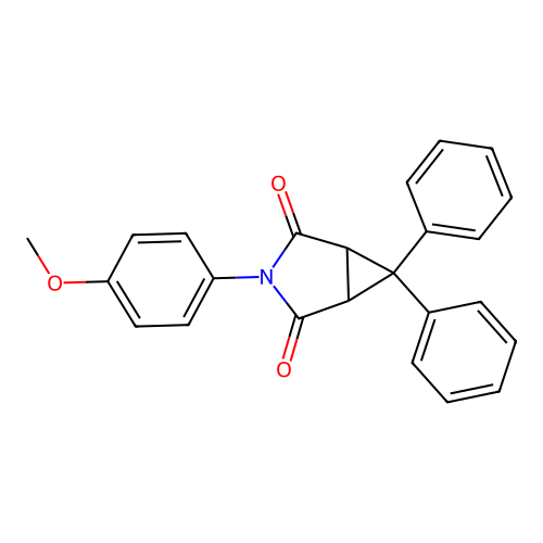 3-(4-Methoxyphenyl)-6,6-diphenyl-3-azabicyclo[3.1.0]hexane-2,4-dione structure