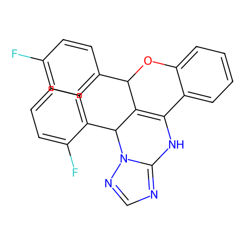 C24H16F2N4O structure