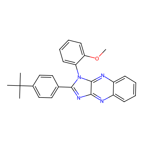 2-(4-tert-butylphenyl)-1-(2-methoxyphenyl)-1H-imidazo[4,5-b]quinoxaline structure