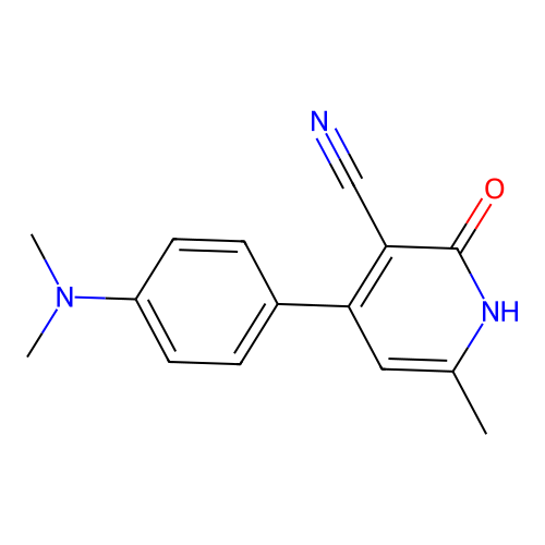 4-[4-(Dimethylamino)phenyl]-6-methyl-2-oxo-1,2-dihydropyridine-3-carbonitrile structure