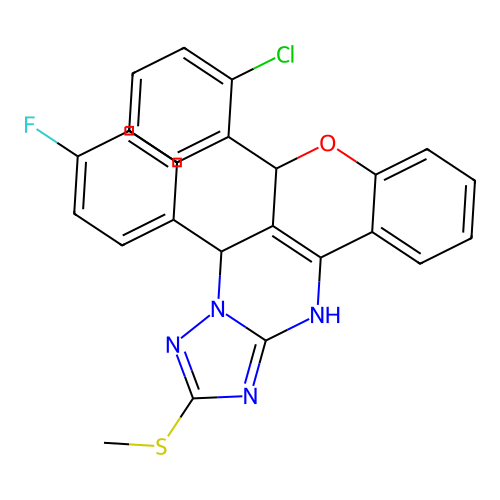 C25H18ClFN4OS structure