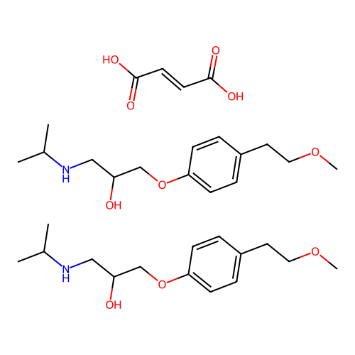 Metoprolol Fumarate structure