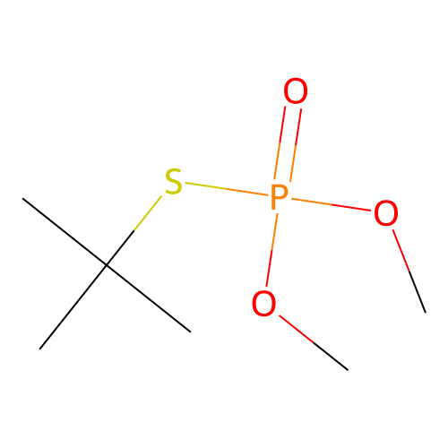 Phosphorothioic acid, S-tert-butyl O,O-dimethyl ester structure