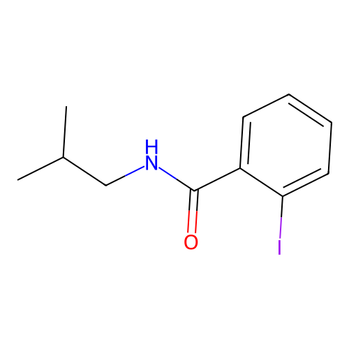 2-iodo-N-(2-methylpropyl)benzamide structure