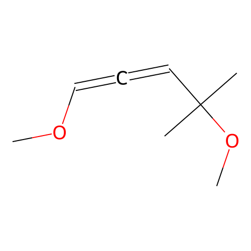 1,4-Dimethoxy-4-methyl-1,2-pentadiene structure