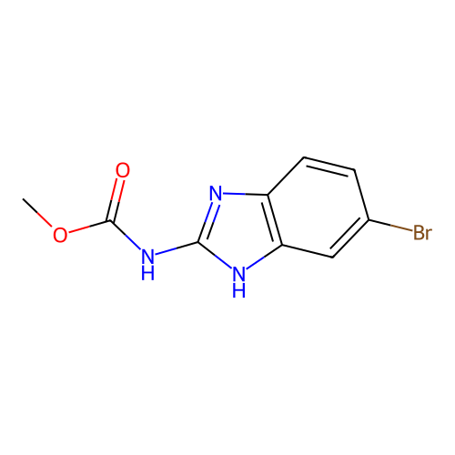 methyl N-(6-bromo-1H-benzimidazol-2-yl)carbamate structure