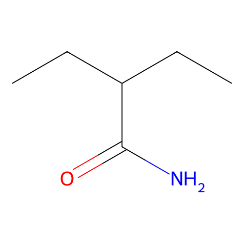 2-Ethylbutyramide structure