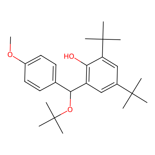 2-[tert-Butoxy(4-methoxyphenyl)methyl]-4,6-di-tert-butylphenol structure