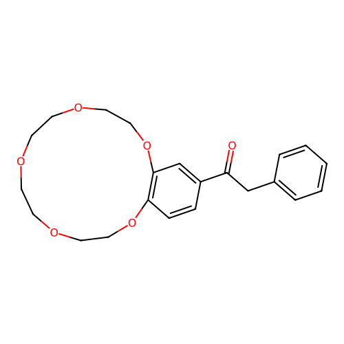 Phenylacetylbenzo-15-crown-5 structure