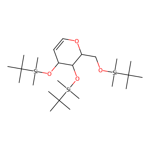 Tri-O-(tert-butyldimethylsilyl)-D-glucal structure