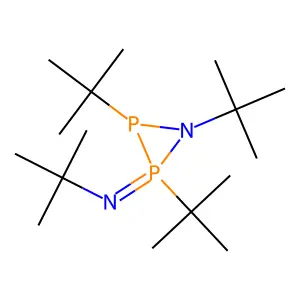 1,2lambda5, 3-Azadiphosphirane, 1,2,3-tri-tert-butyl-2-(tert-butylimino)- structure