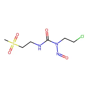 N-(2-Chloroethyl)-N'-(2-(methylsulfonyl)ethyl)-N-nitrosourea structure
