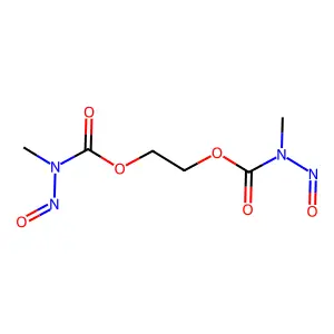 Carbamic acid, methylnitroso-, 1,2-ethanediyl ester structure