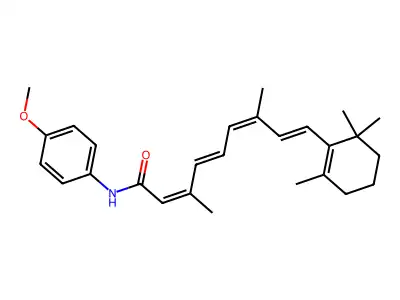 N-4-Methoxyphenylretinamide structure