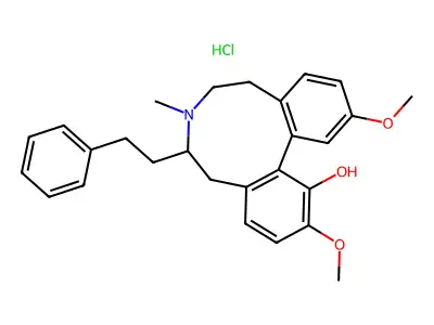 Asocainol hydrochloride structure