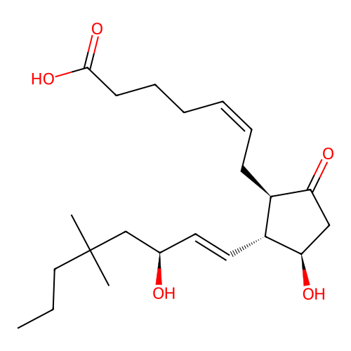 17,17-Dimethylprostaglandin E2 structure