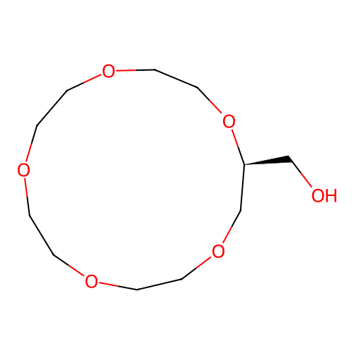 (S)-1,4,7,10,13-Pentaoxacyclopentadecane-2-methanol structure