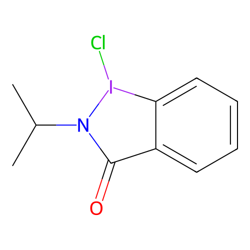 1-Chloro-2-(propan-2-yl)-1,2-dihydro-3H-1lambda~3~,2-benziodazol-3-one structure