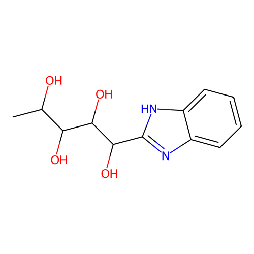 1-(1H-benzimidazol-2-yl)pentane-1,2,3,4-tetrol structure