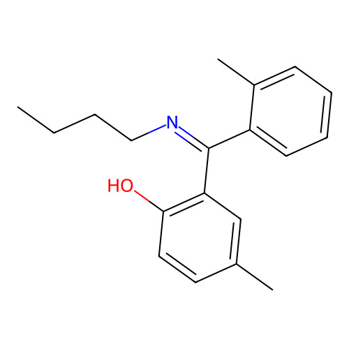 2-((Butylimino)(2-methylphenyl)methyl)-4-methylphenol structure