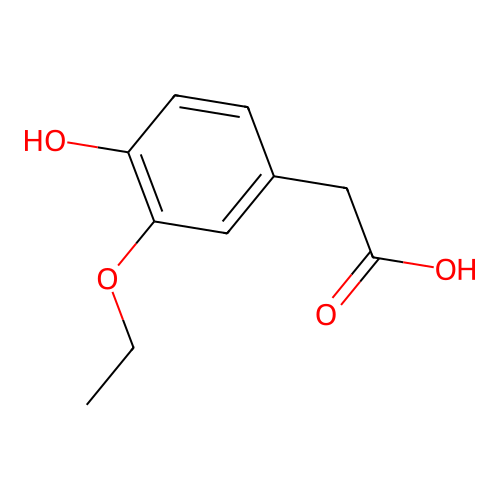 3-Ethoxy-4-hydroxybenzeneacetic acid structure
