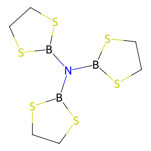 N,N-bis(1,3,2-dithiaborolan-2-yl)-1,3,2-dithiaborolan-2-amine structure