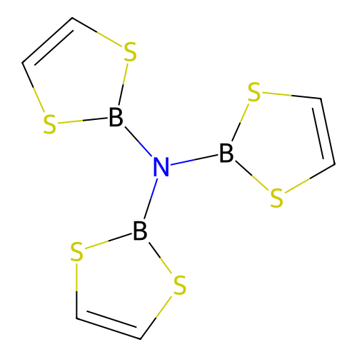 N,N-bis(1,3,2-dithiaborol-2-yl)-1,3,2-dithiaborol-2-amine structure